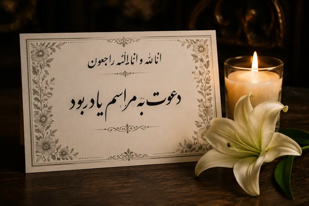 متن و شعر دعوت به مراسم ختم کوتاه و پیامکی